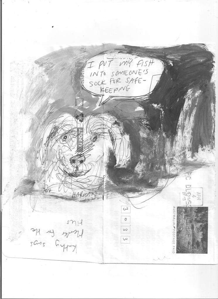 i put my fish into someones sock for safe keeping